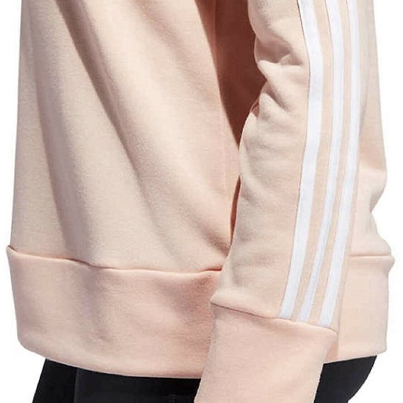 Adidas Women's Essential 3 Stripe Crew Neck Sweats - Picture 4 of 4